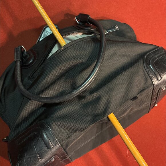 Tumi Black Nylon & Leather Duffle Travel Bag - Picture 8 of 8